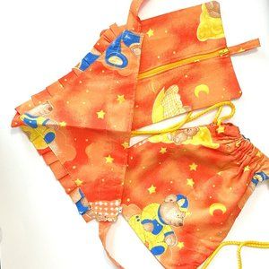 Pets, Set.Handmade, 100% antifluid fabric, Little bear  design.